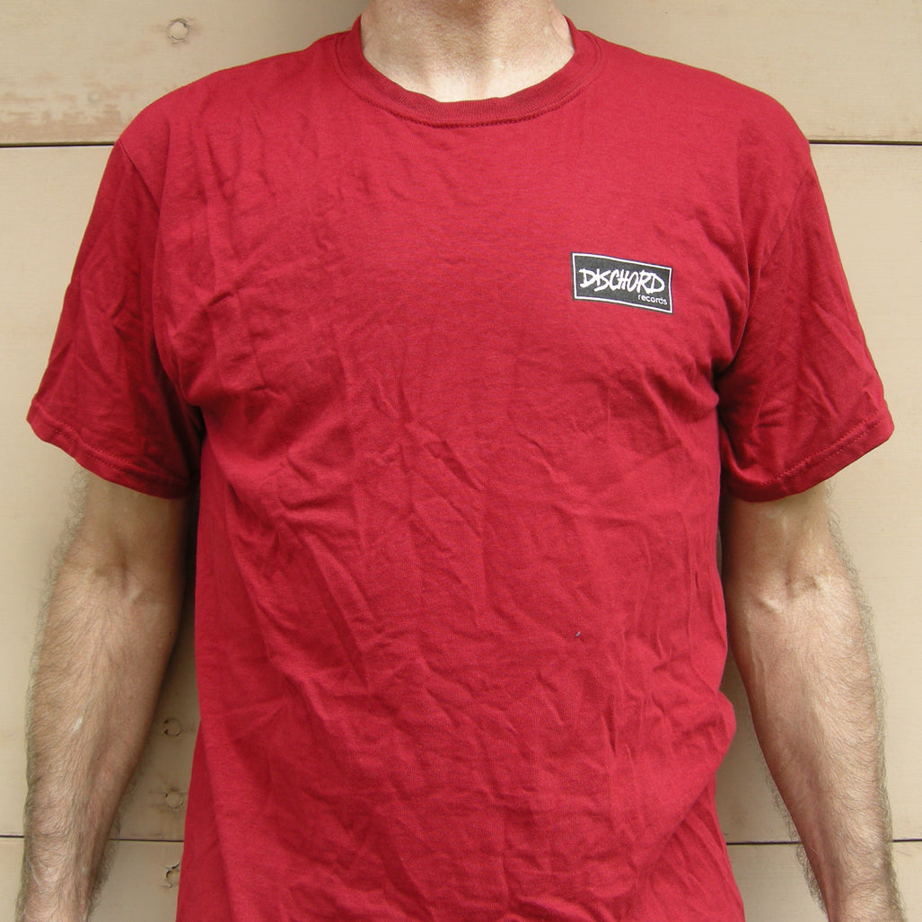 Red box cheap logo shirt