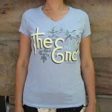 The (Old West) End - Dragonfly - Ladies' V-Neck - Baby Blue