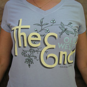 The (Old West) End - Dragonfly - Ladies' V-Neck - Baby Blue