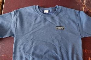 Dischord Box Logo - Crewneck Sweatshirt INDIGO BLUE