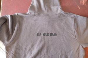 Dischord Box Logo - Full-Zipper Hooded Sweatshirt ADULT - TWEED