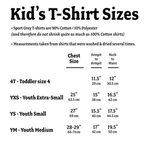 Kid's Size - Old Dischord Logo - T-shirt BLACK / WHITE
