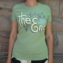 The (Old West) End - Dragonfly - Ladies' T - Moss Green