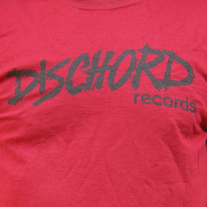 Old Dischord Logo - T-shirt CARDINAL RED / BLACK
