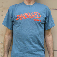 Old Dischord Logo - T-shirt INDIGO BLUE / RED