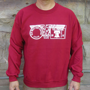 Old West End Post Office - Crewneck Cardinal Red