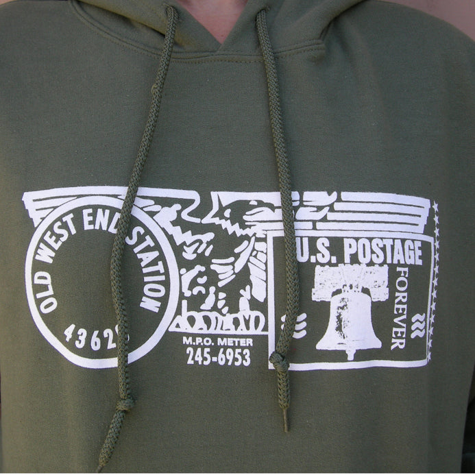 Old West End Post Office - Hoodie MILITARY GREEN