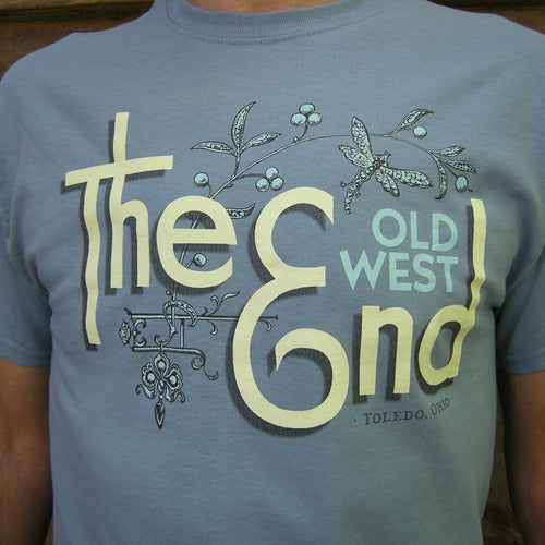 The (Old West) End - Dragonfly T-shirt - Stone Blue