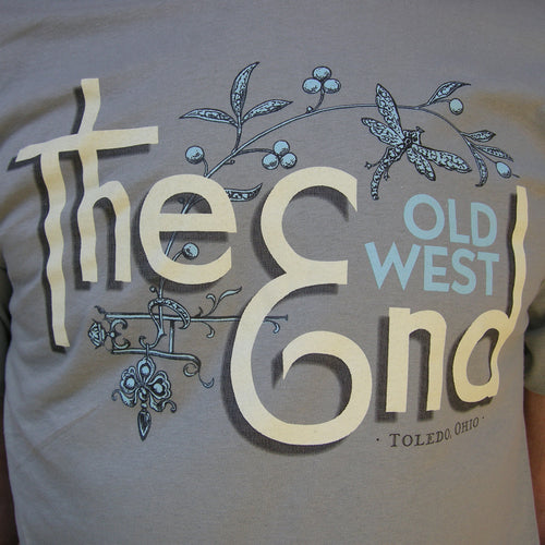 The (Old West) End - Dragonfly T-shirt Stonewashed Green